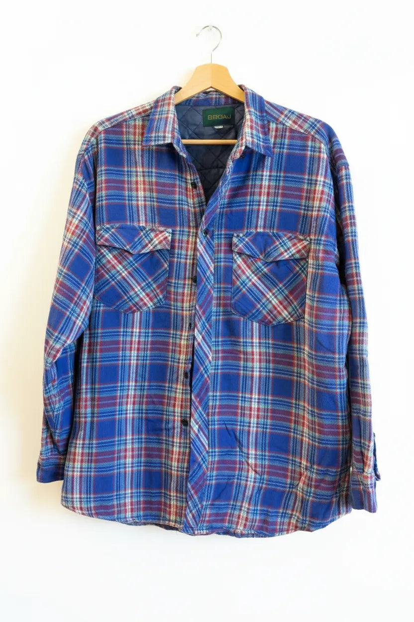 Bocaj vadderad rutig overshirt