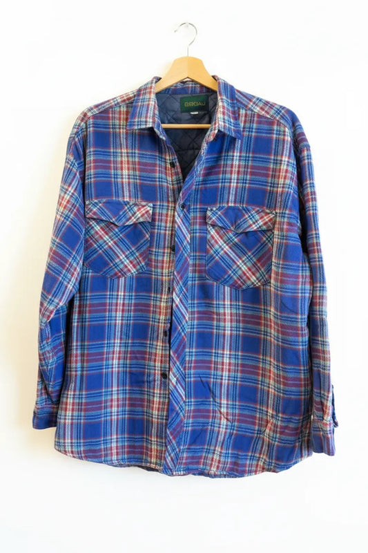 Bocaj vadderad rutig overshirt