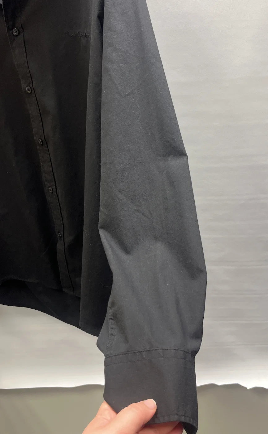 Pierre Cardin regular fit svart skjorta