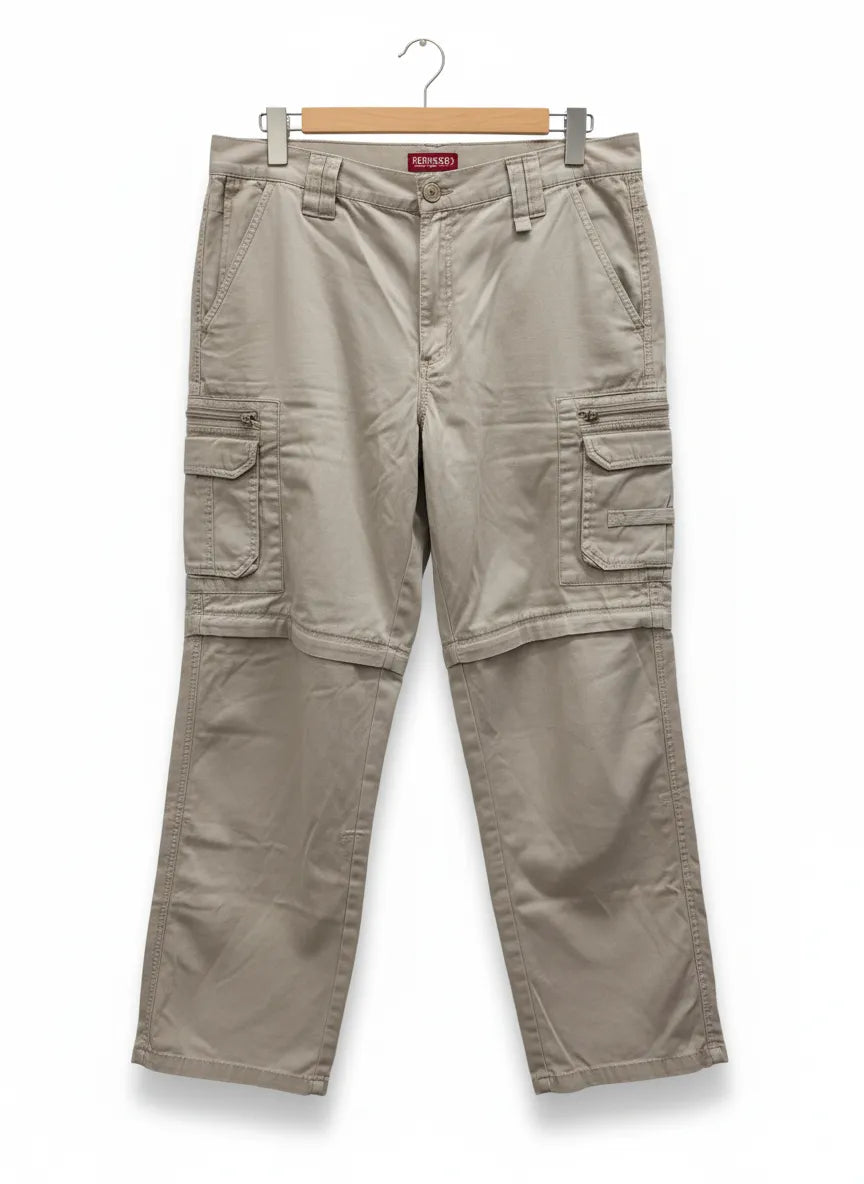 Redwood beige cargo-zip-off-byxor
