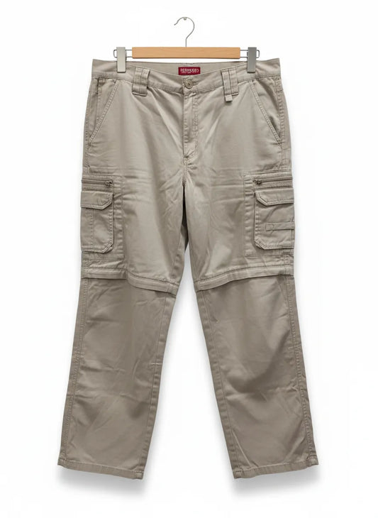 Redwood beige cargo-zip-off-byxor