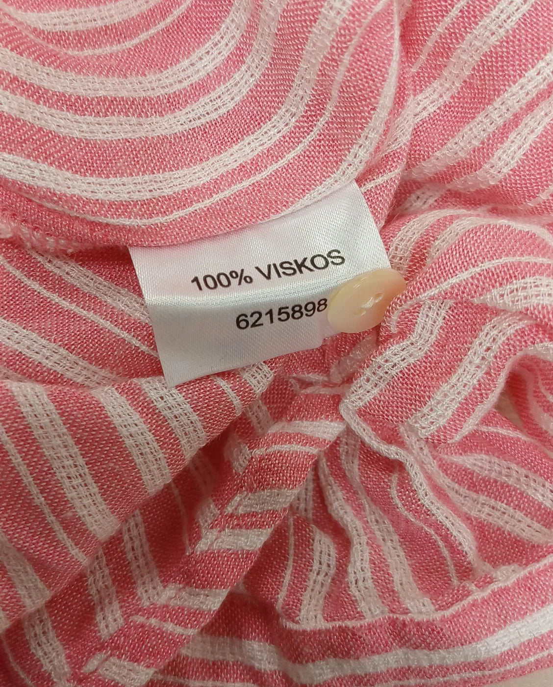 Isolde randig blus i rosa och vitt XXL