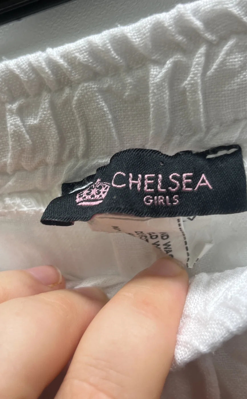Chelsea Girls vita linnebyxor