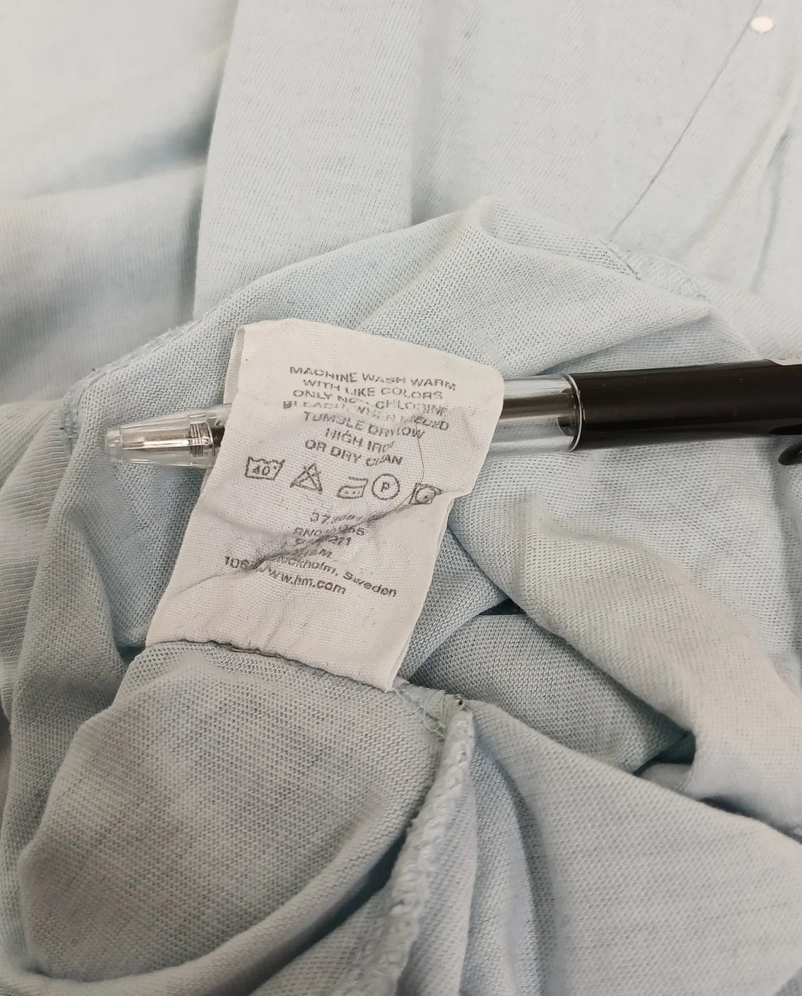 H&M L.O.G.G. ljusblå t-shirt XXL