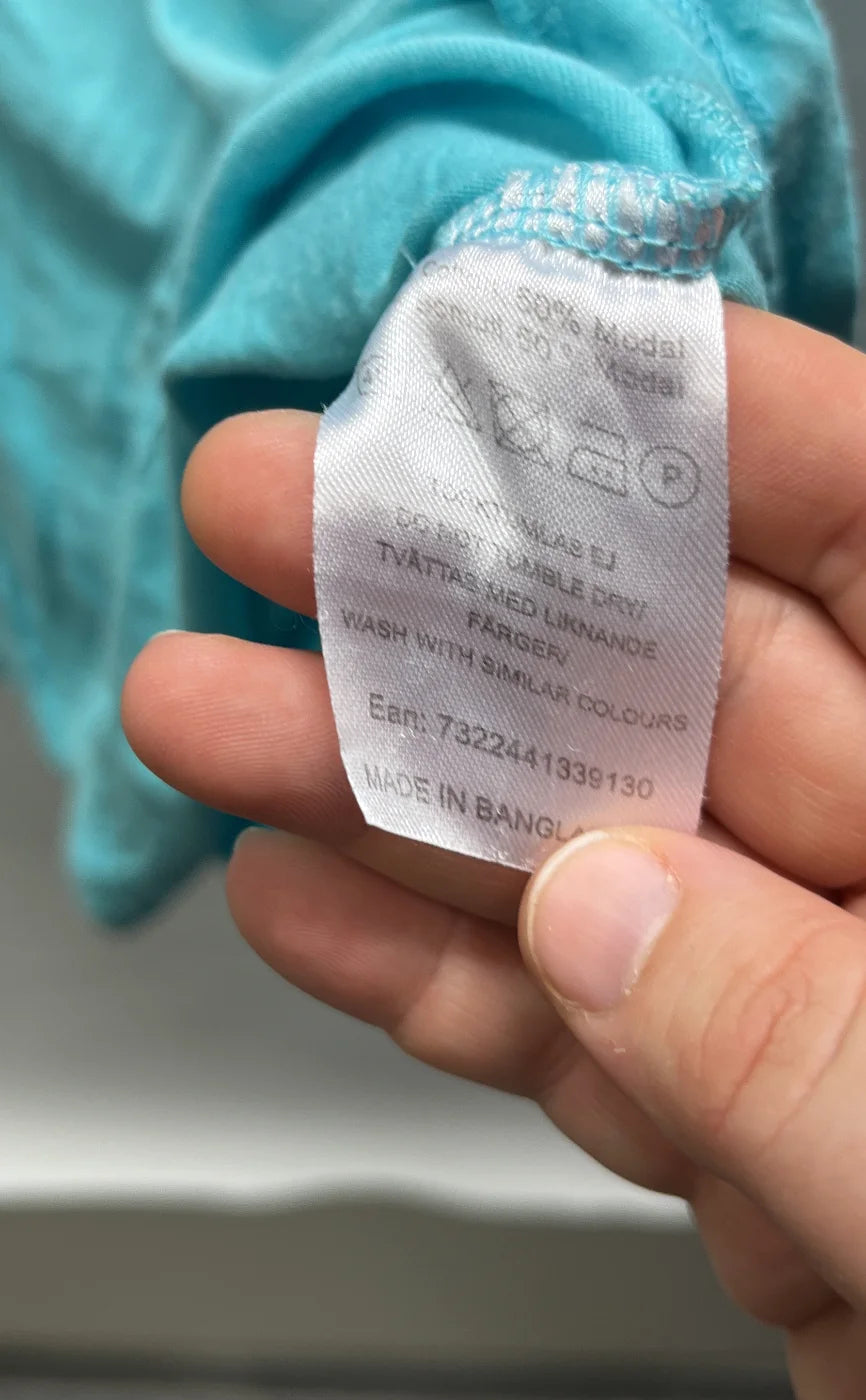 BASIC U kortärmad t-shirt i teal