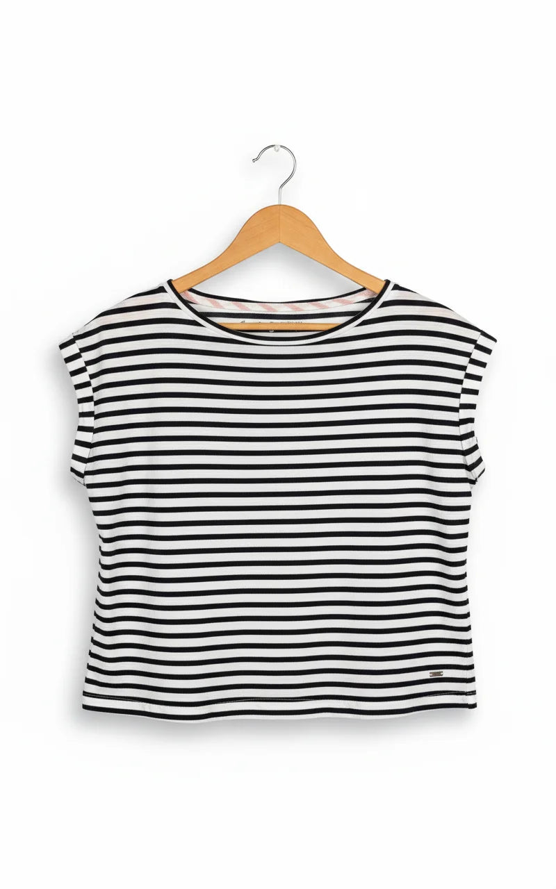 Hampton Republic randig t-shirt med kort ärm