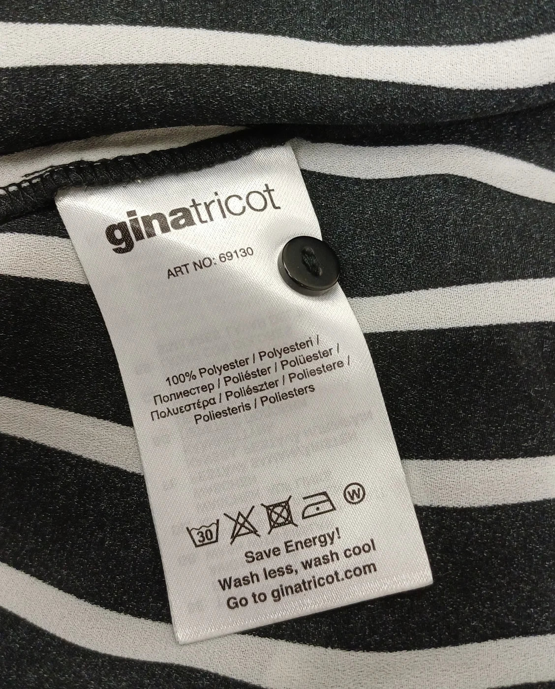 Gina Tricot randig ärmlös blus