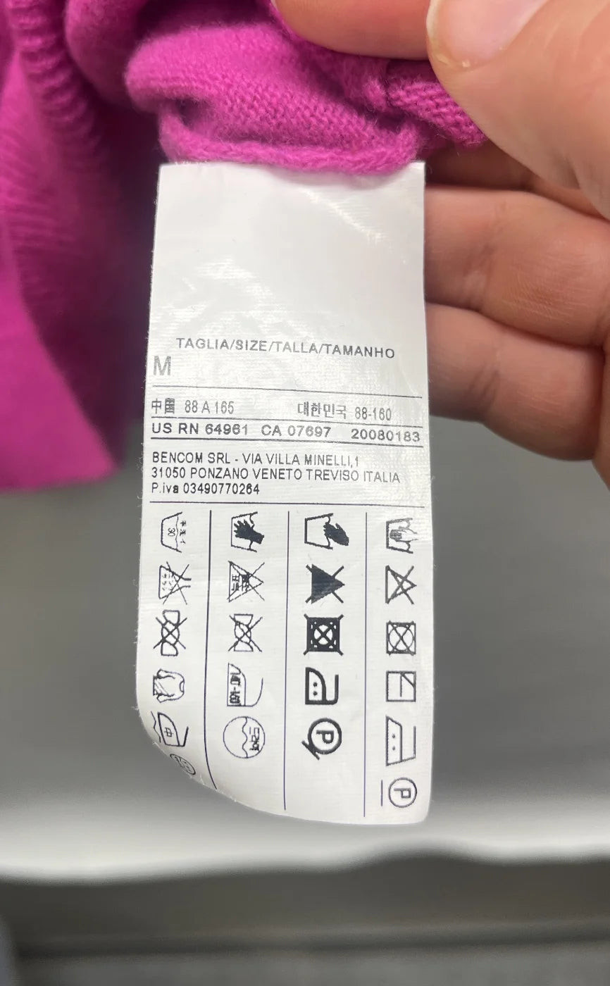 Stile Benetton rosa ulltröja