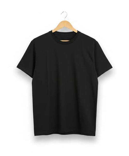 Gildan svart bomulls-t-shirt