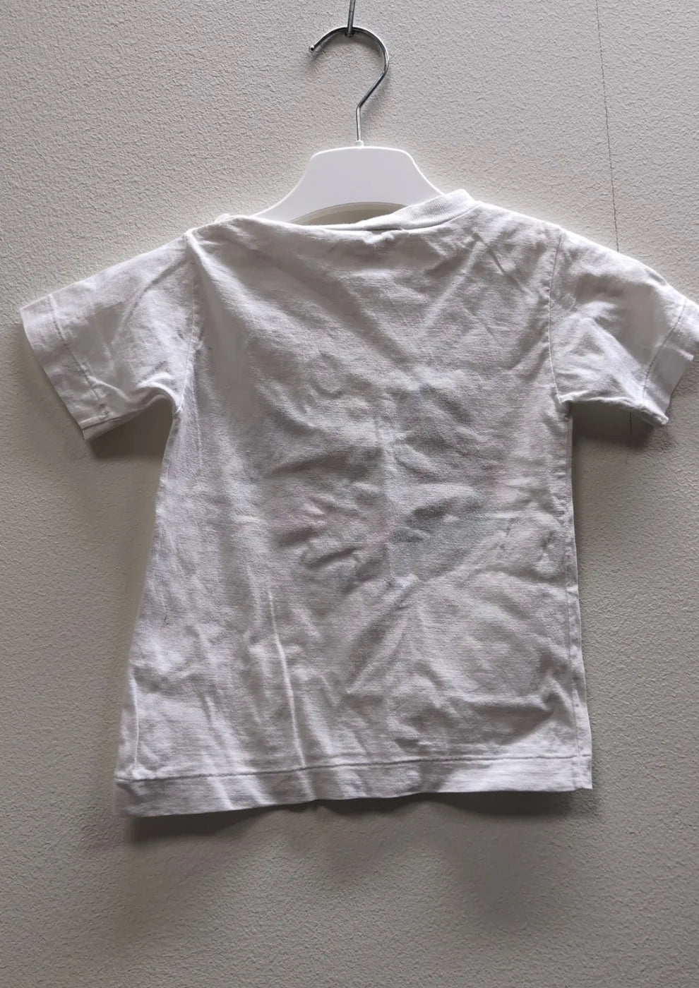 Barn vit t-shirt med tryck