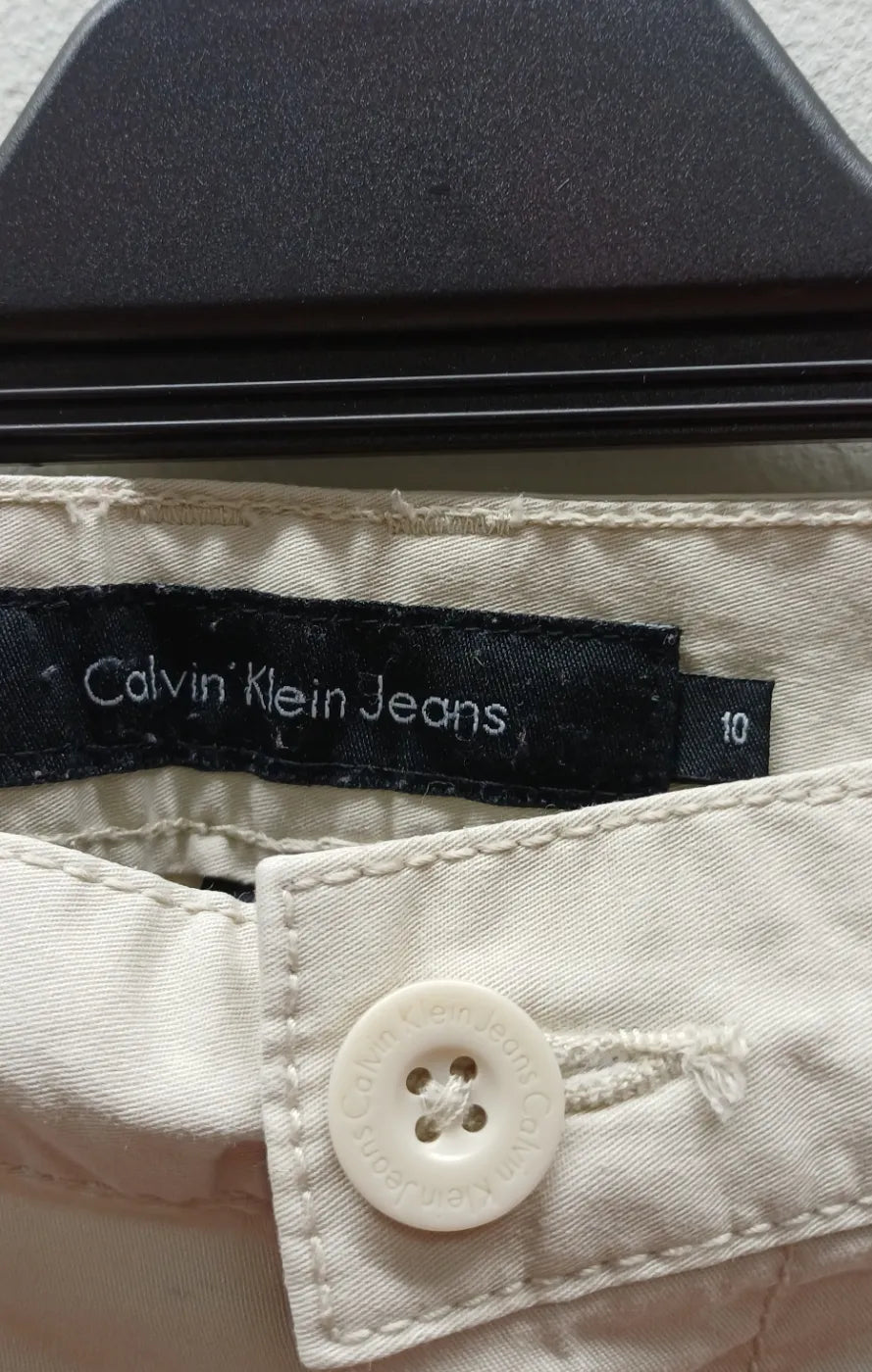 Calvin Klein Jeans beige casual shorts