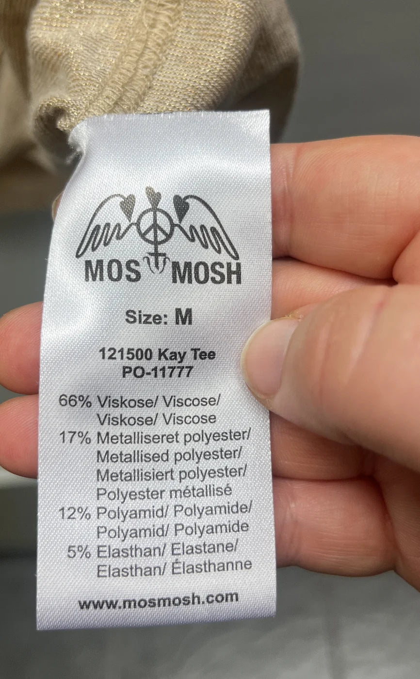 Mos Mosh metallic beige topp