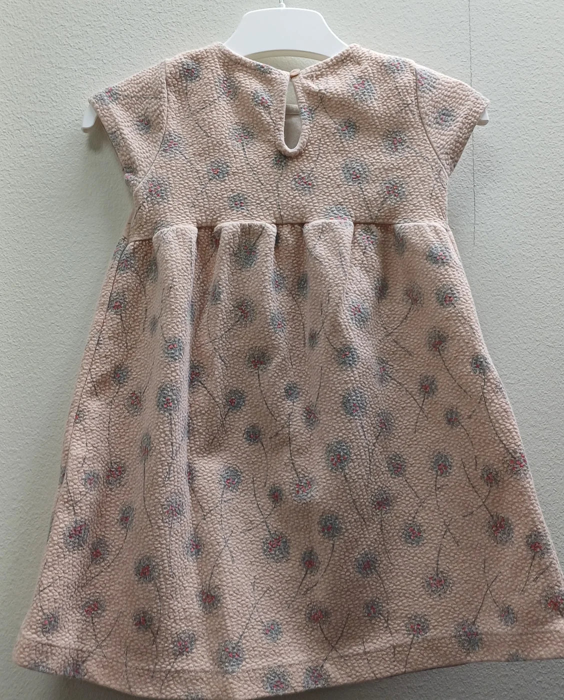 Zara BabyGirl rosa klänning med blommönster