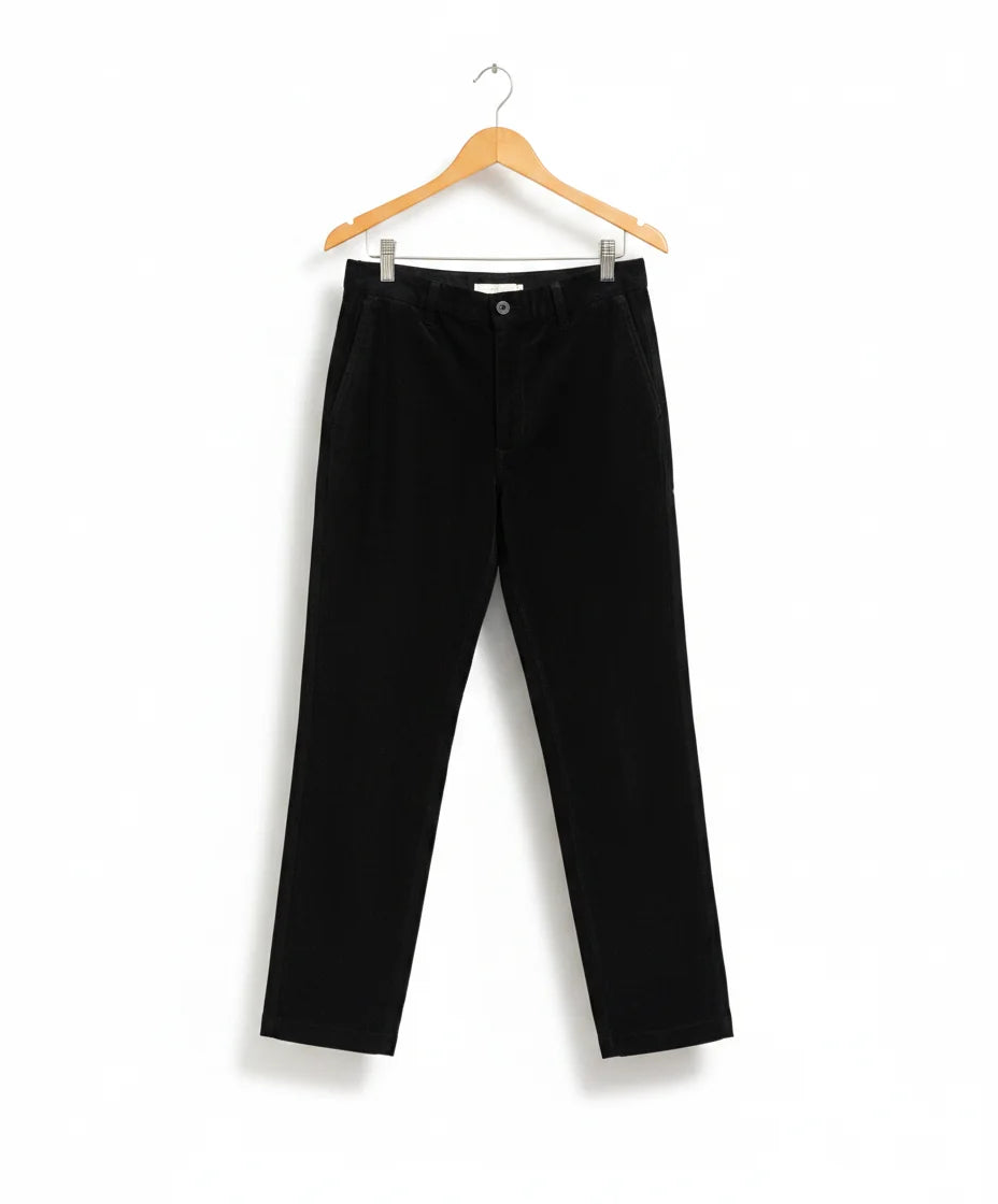 H&M slim fit svarta manchesterbyxor