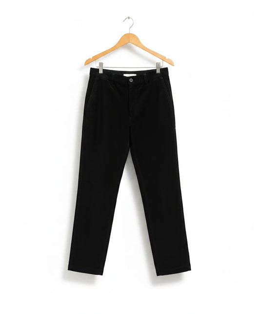 H&M slim fit svarta manchesterbyxor