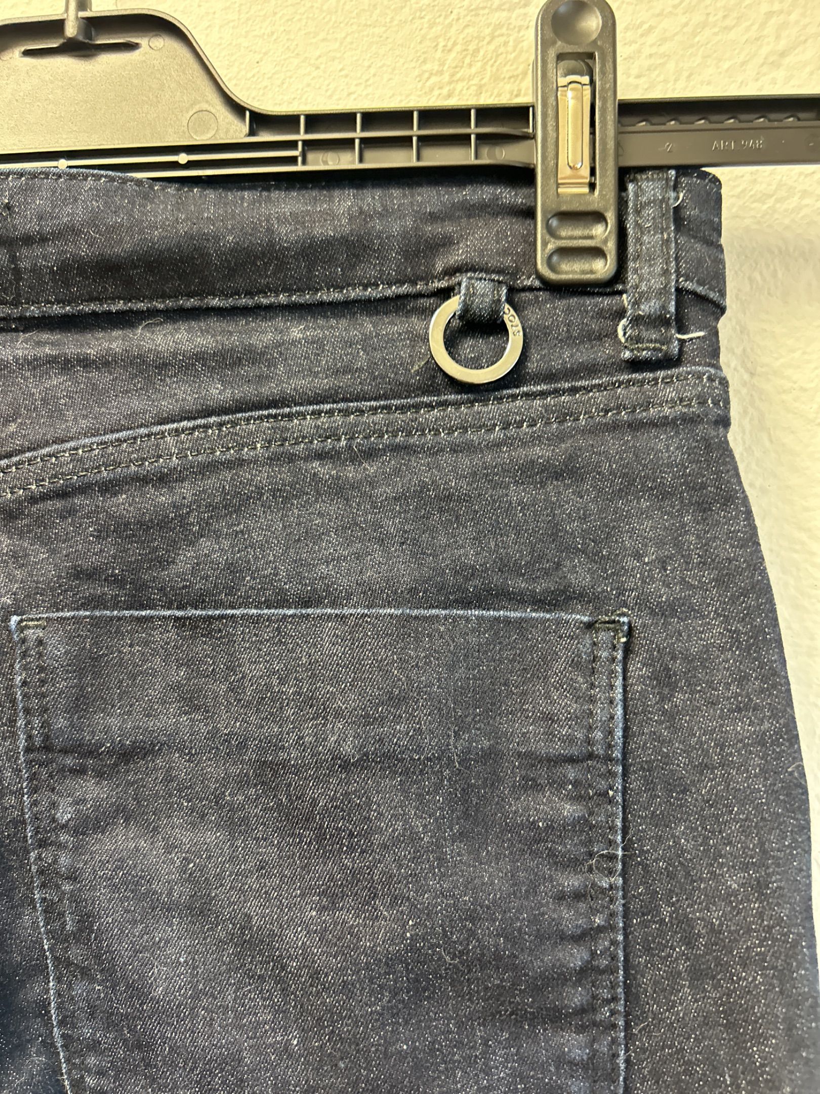 Stockh LM mörk marinblå jeans med hög midja och smal passform