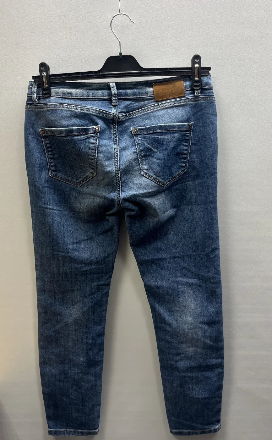 Mos Mosh smala blå jeans