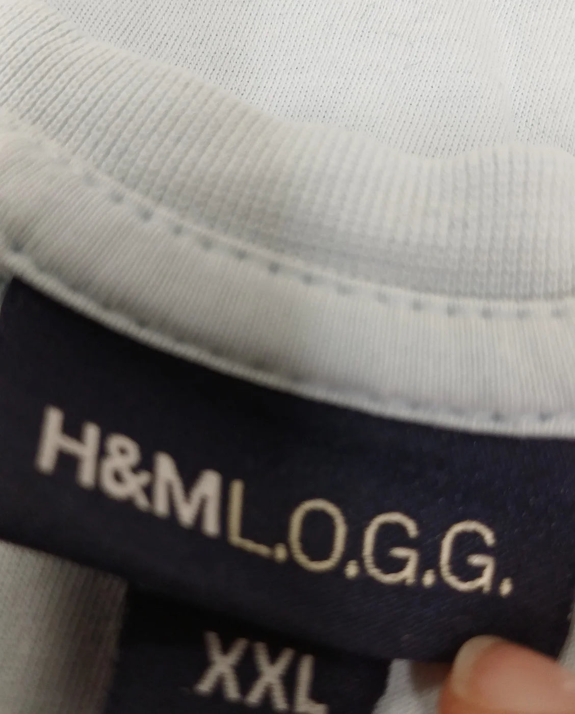 H&M L.O.G.G. ljusblå t-shirt XXL