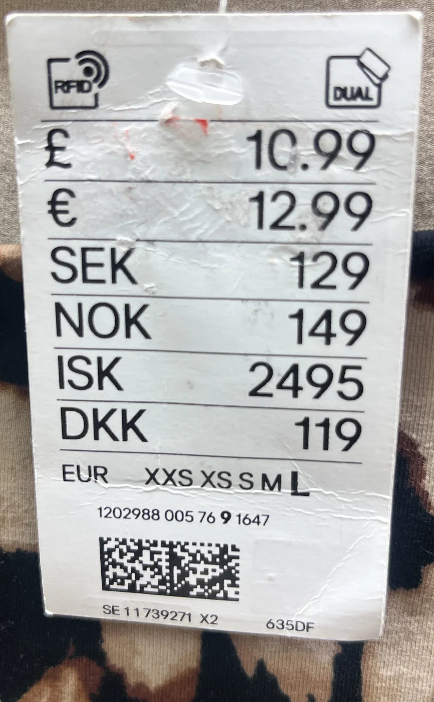 H&M djurmönstrad playsuit