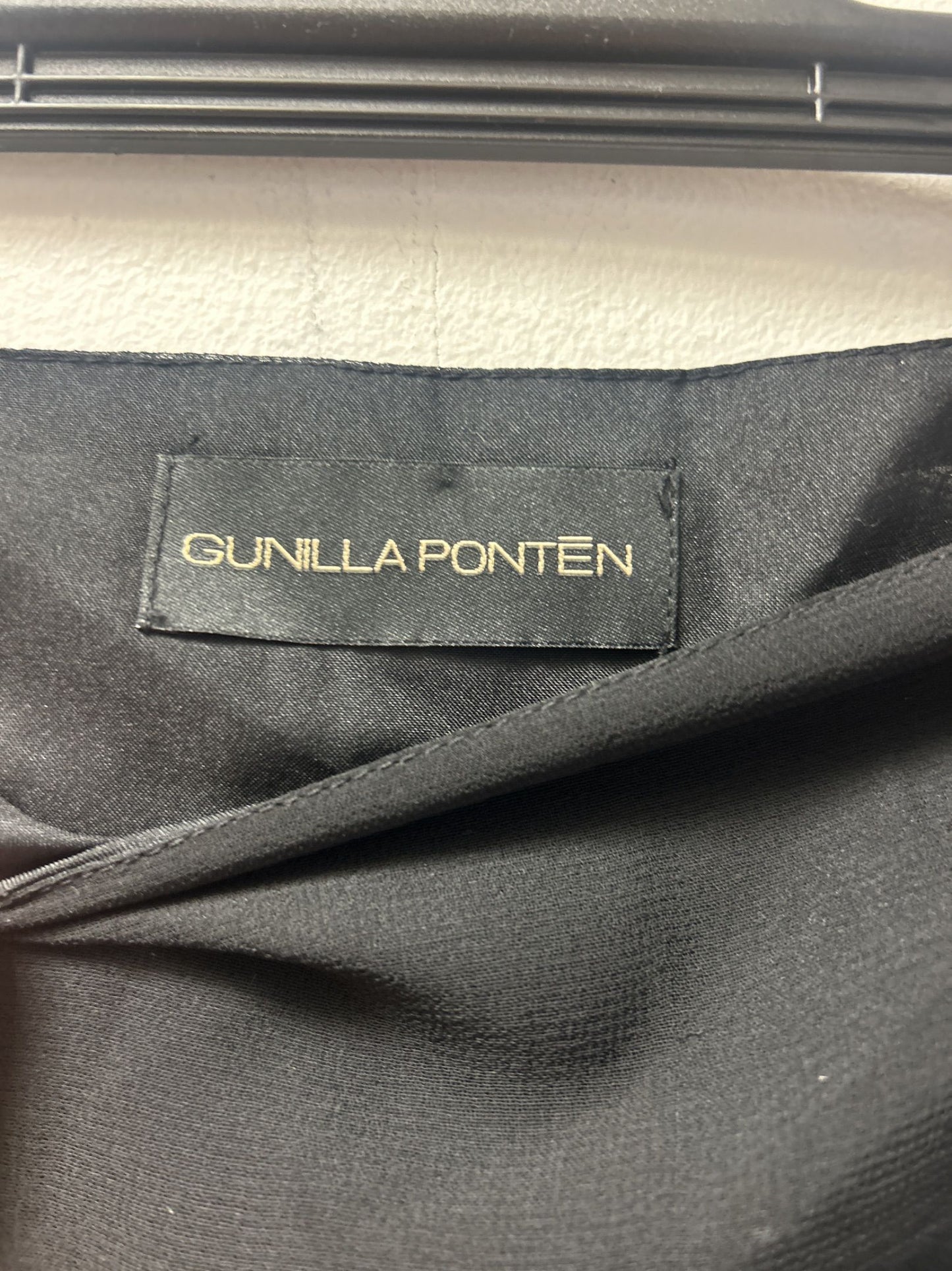 Gunilla Pontén svart paljettprydd minikjol