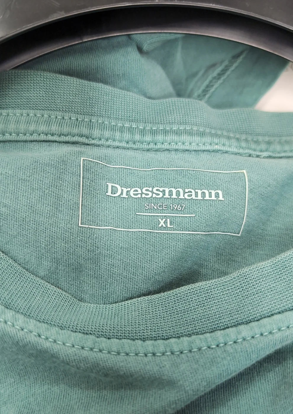 Dressmann t-shirt i bomull, teal XL
