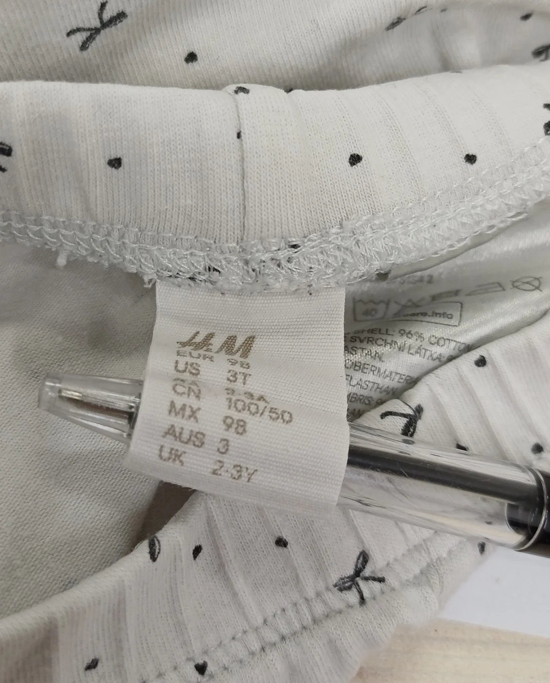 H&M Barn Vita Mönstrade Leggings