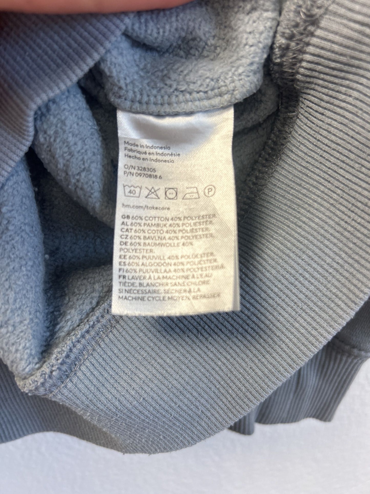 H&M Sweatshirt i Relaxed Fit i grått