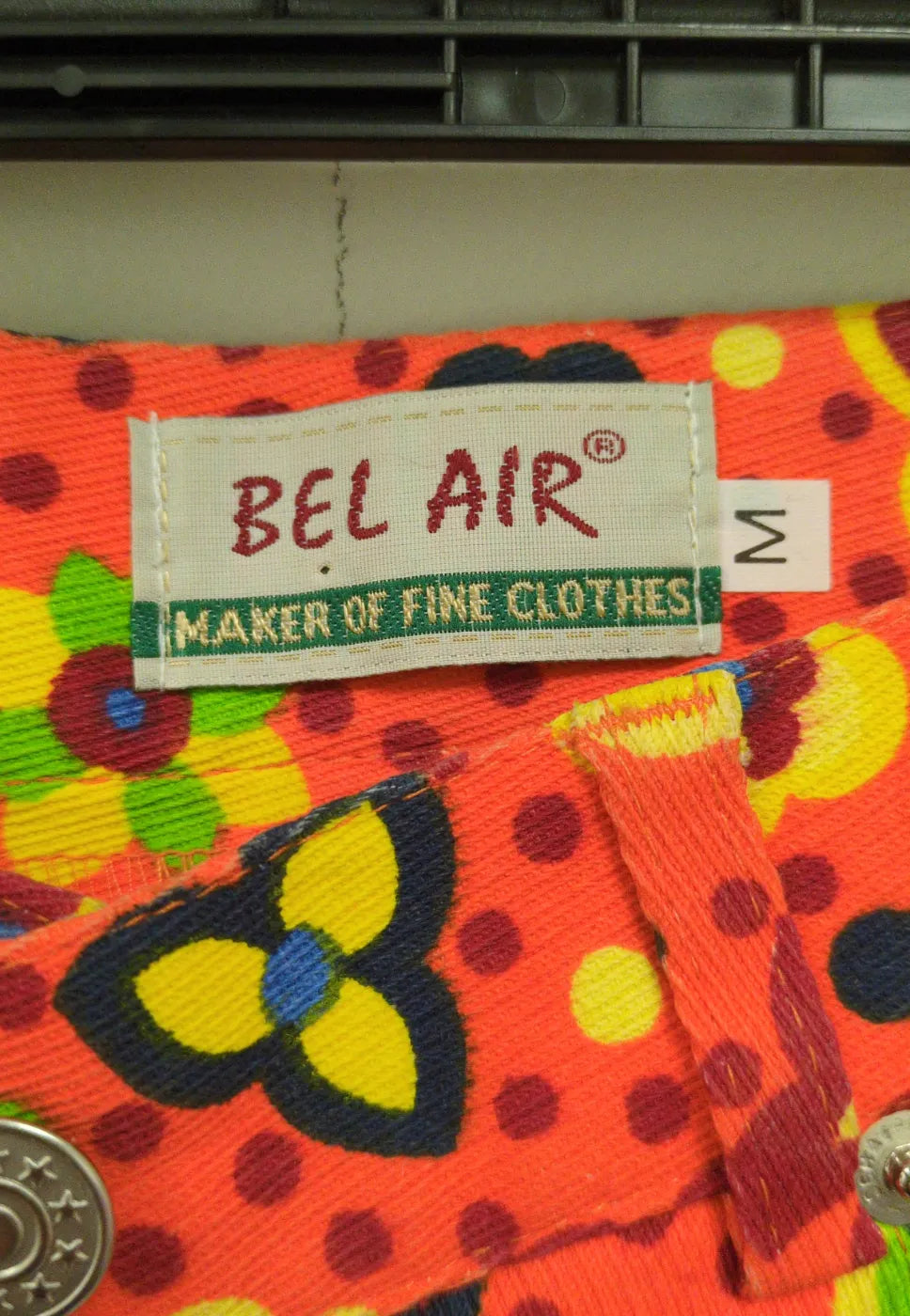 Bel Air mönstrade jeans med hög midja