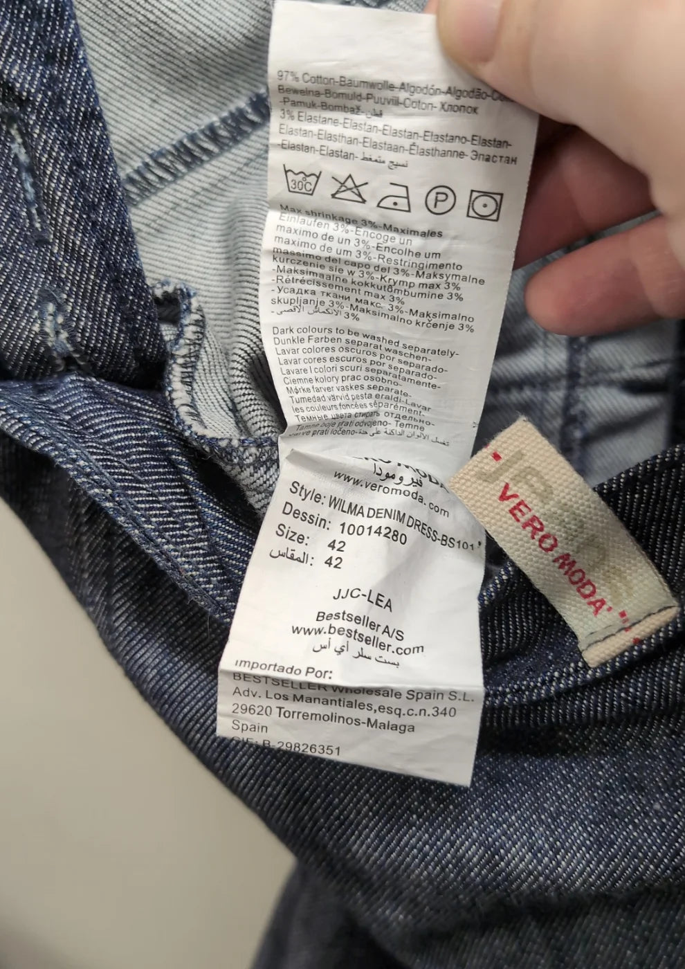 Vero Moda Wilma jeansklnning