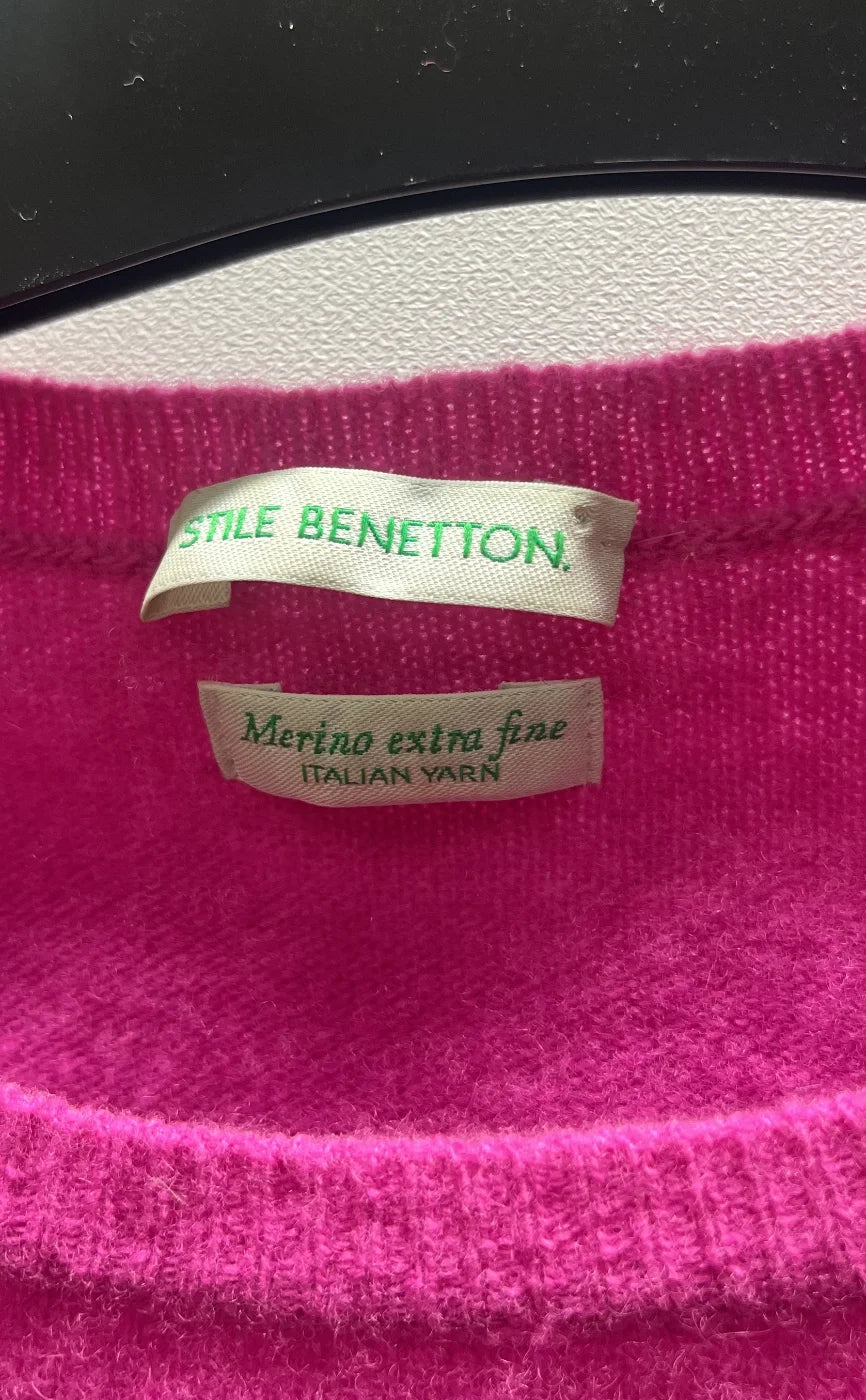 Stile Benetton rosa ulltröja