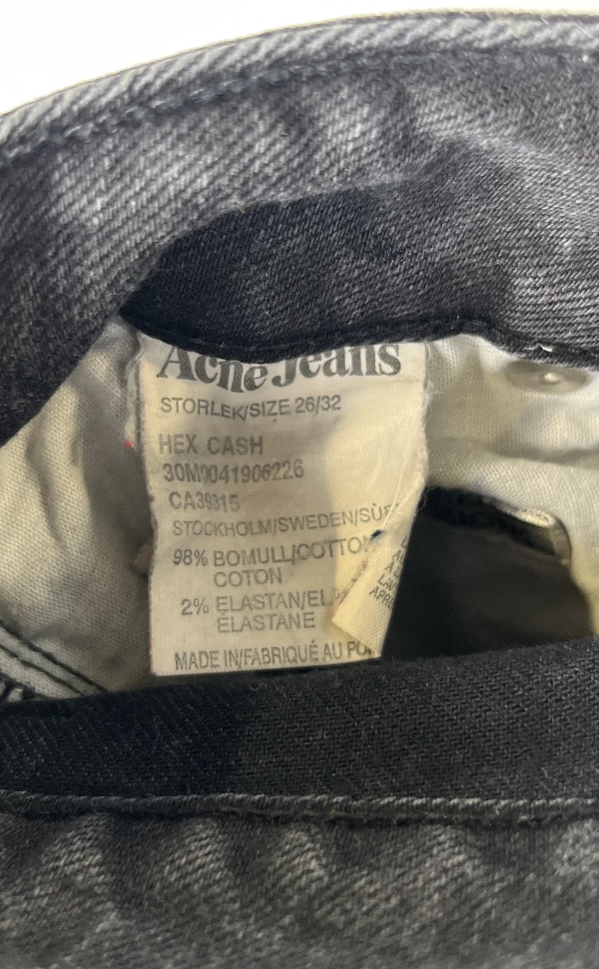 Acne Jeans svarta smala jeans