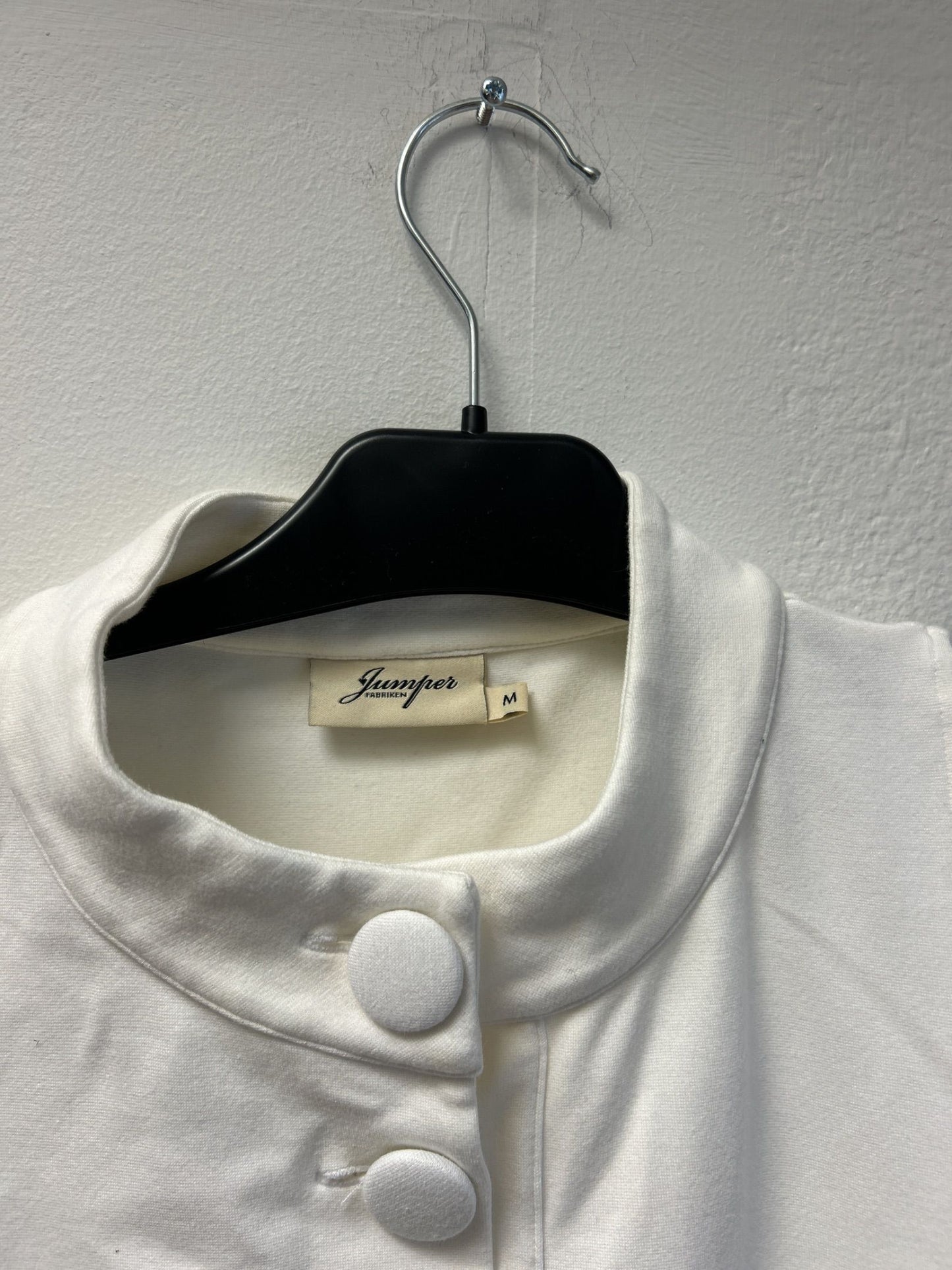 Jumper Fabriken ärmlös vit klänning M