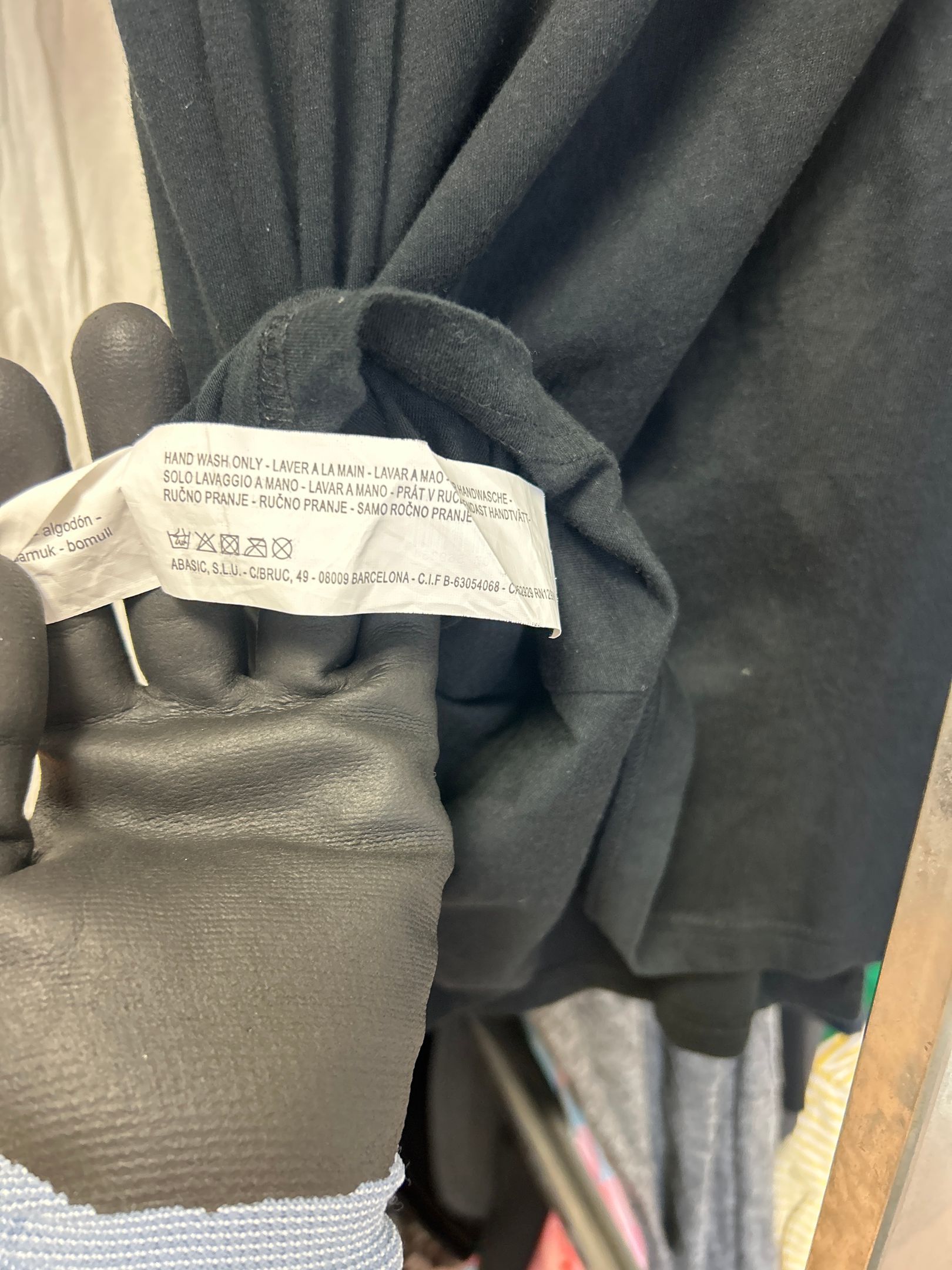 Life svart midikjol med tryckta och broderade detaljer