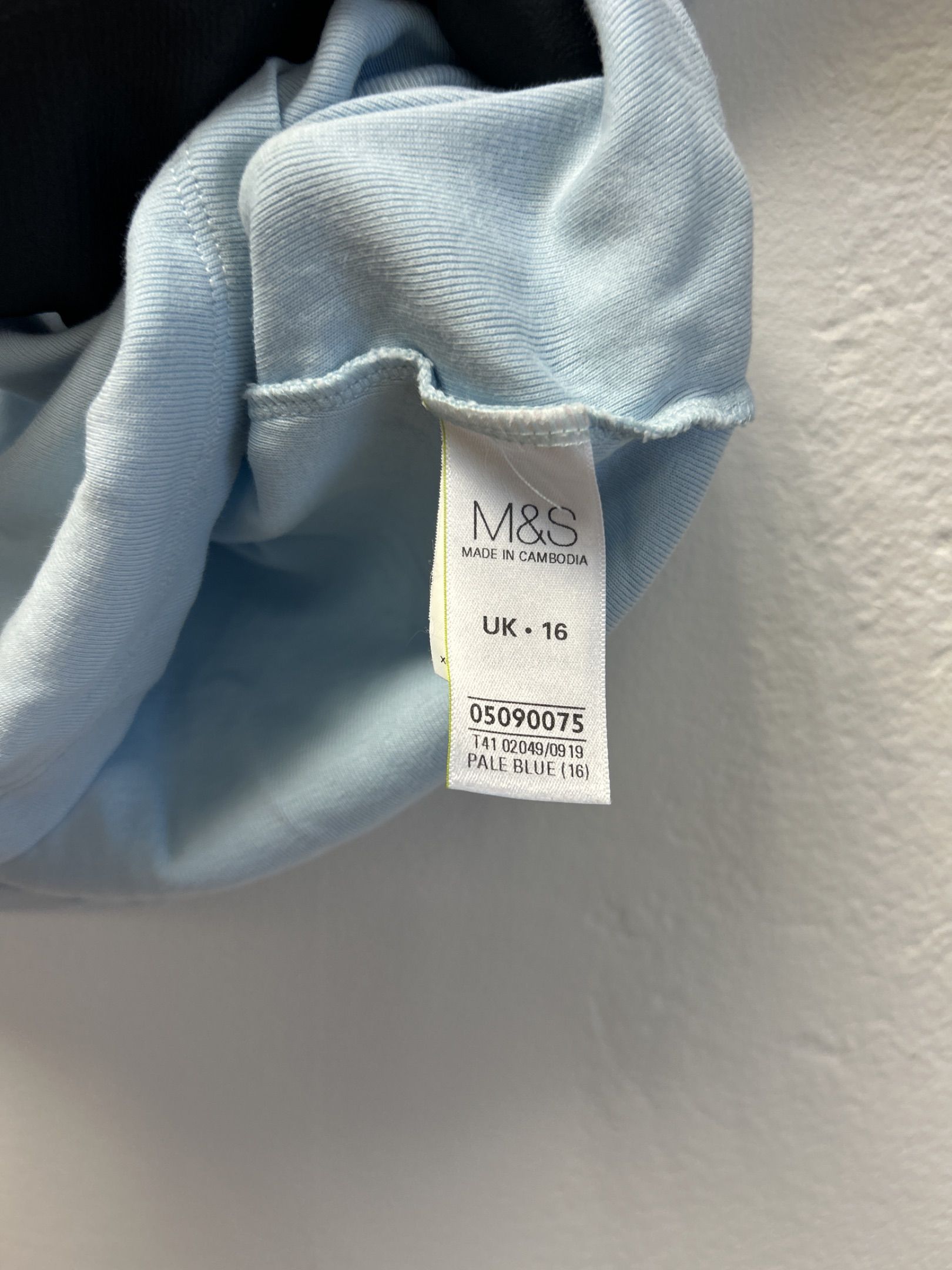 M&S ljusblå t-shirt med kort ärm