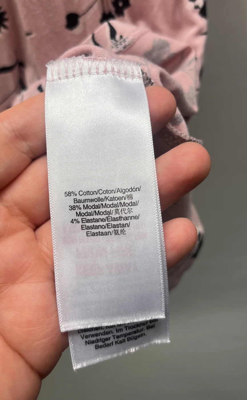 DKNY rosa t-shirt med blommönster