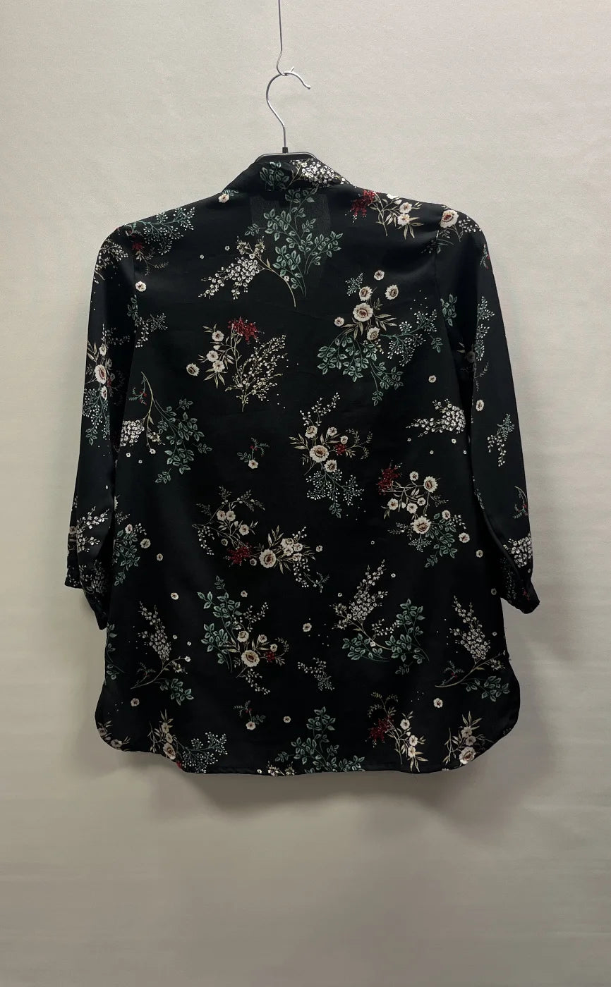 Soul River blommig overshirt med dragkedja