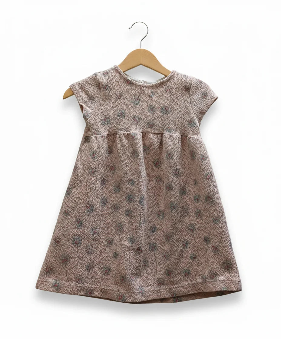 Zara BabyGirl rosa klänning med blommönster