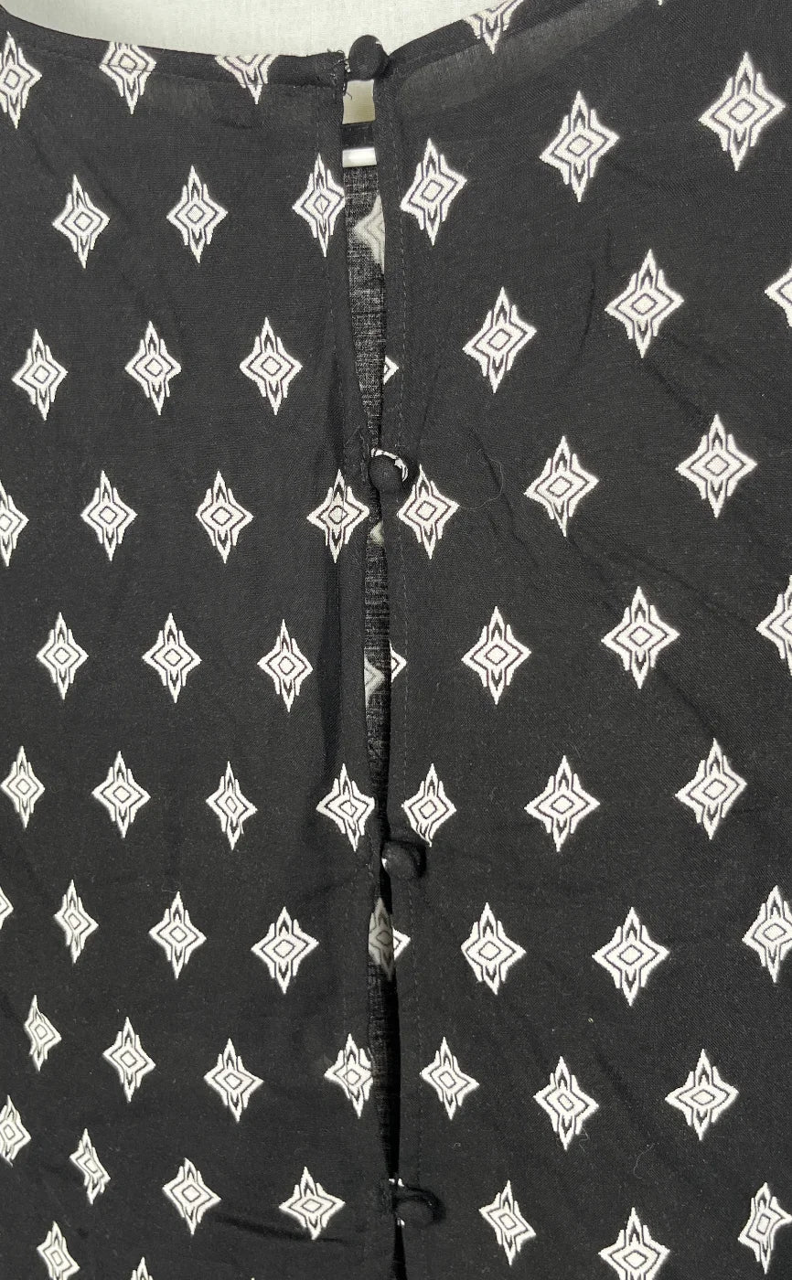H&M Divided svart mönstrad blus