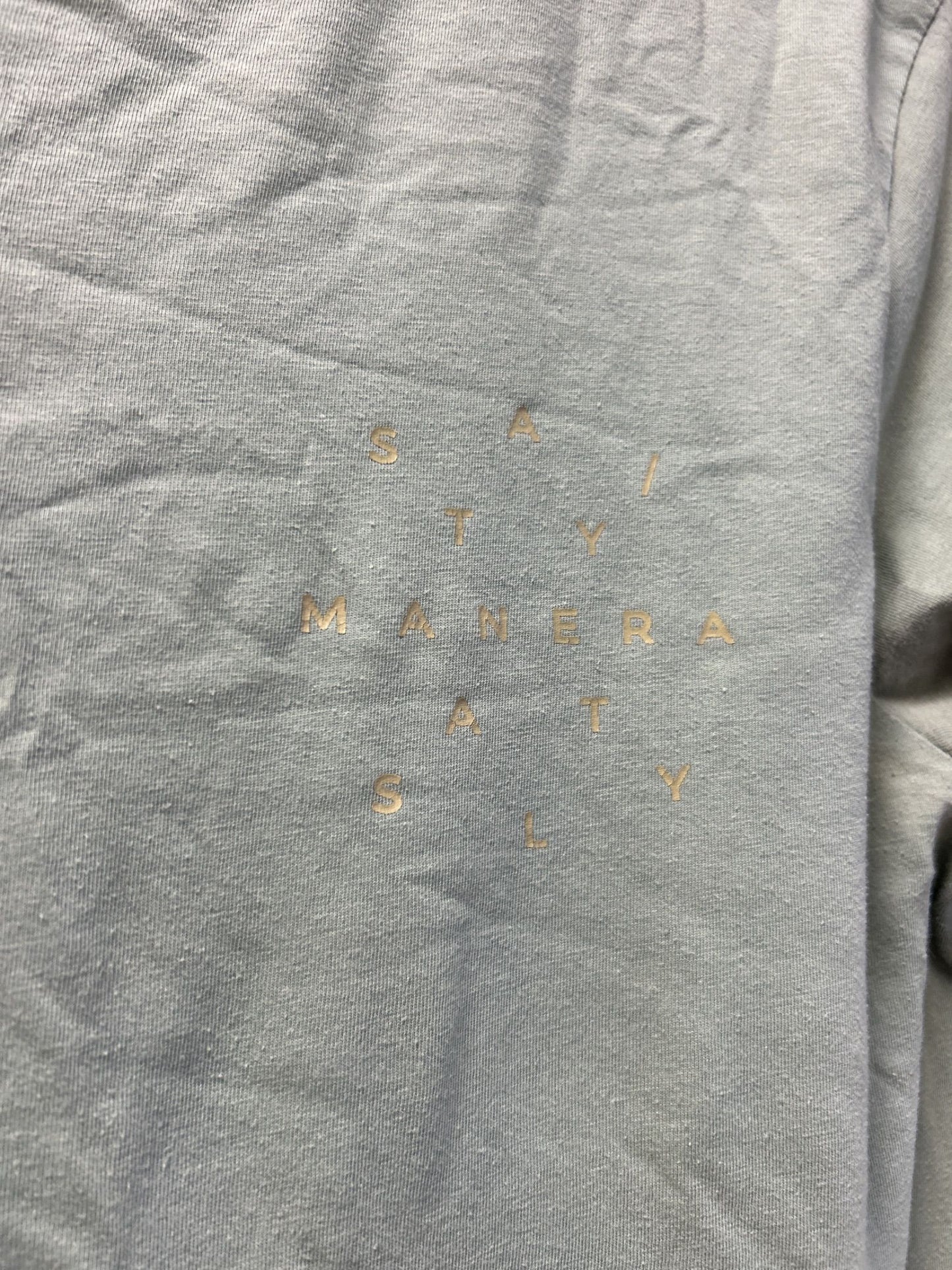 Manera kortärmad t-shirt i salviagrönt