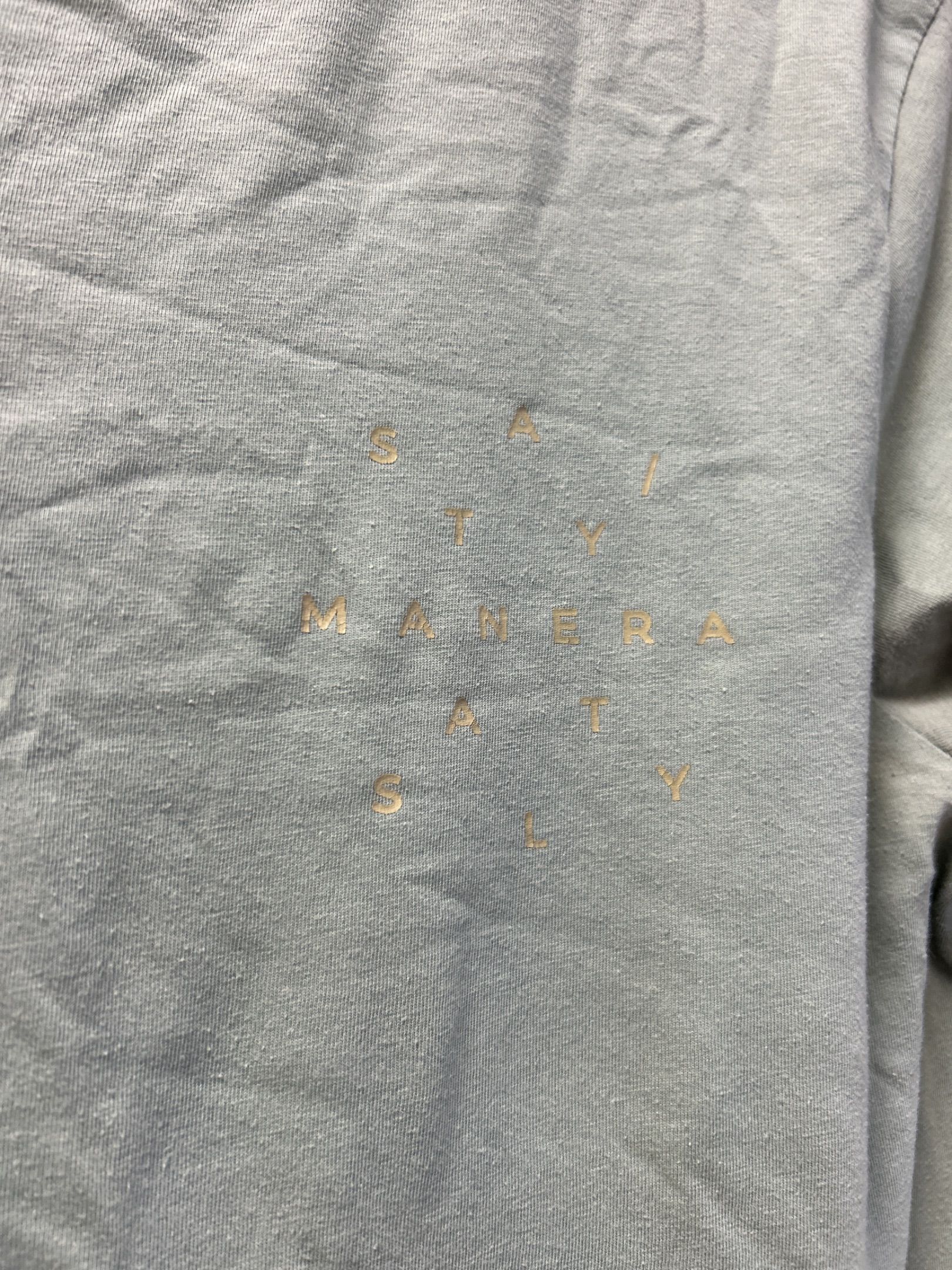 Manera kortärmad t-shirt i salviagrönt