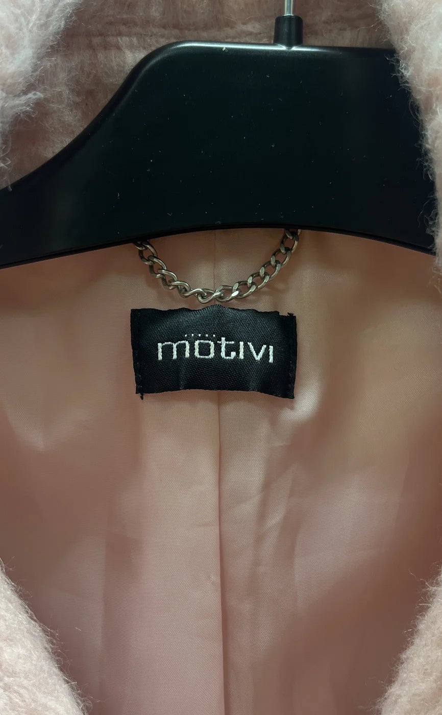 Mötivi rosa fuskpälsjacka