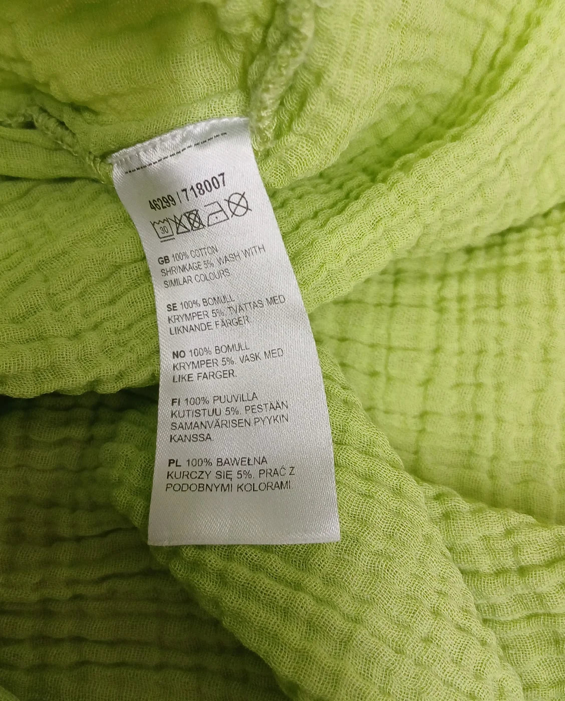KappAhl ljus limegrön ärmlös klänning
