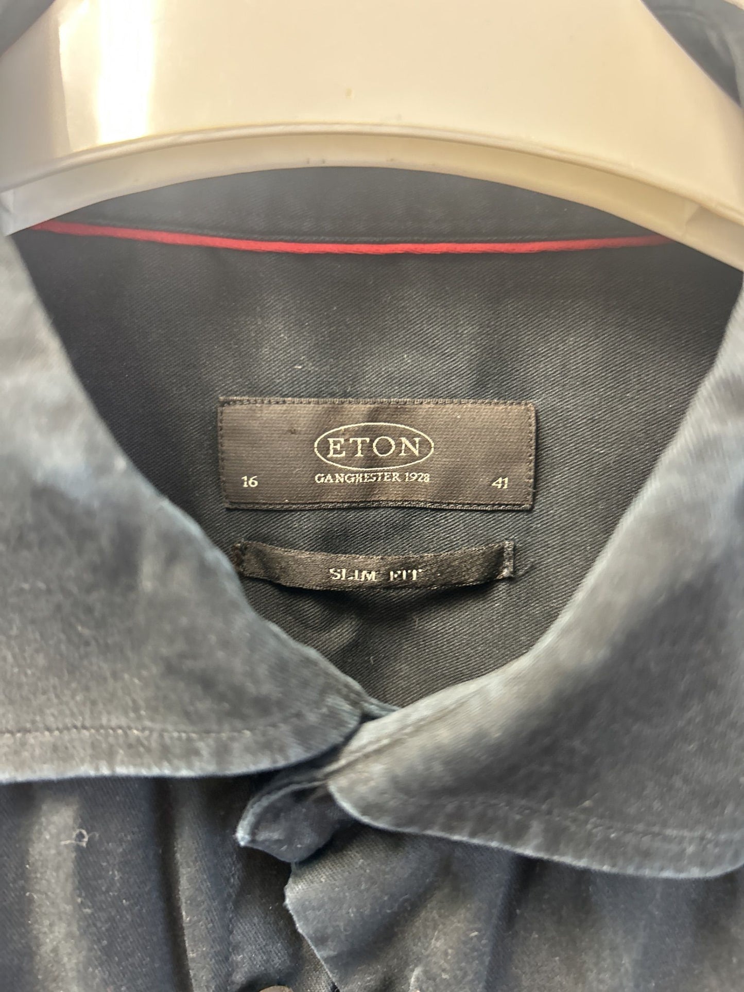 Eton slim fit svart skjorta