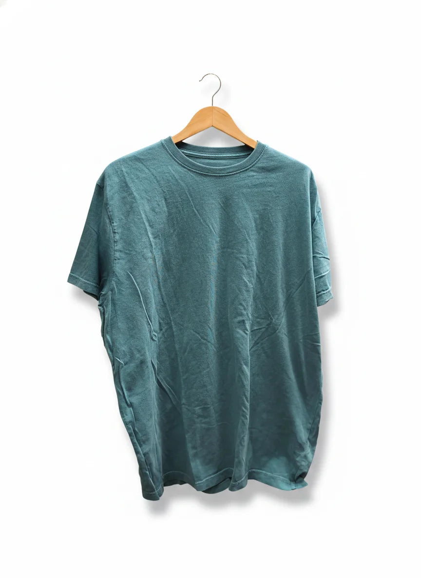 Dressmann t-shirt i bomull, teal XL