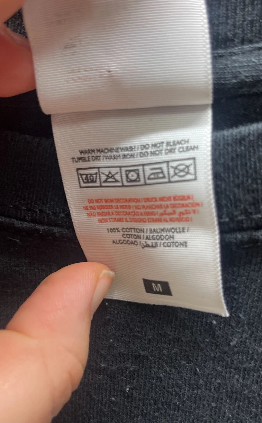 Fruit of the Loom svart t-shirt med tryck