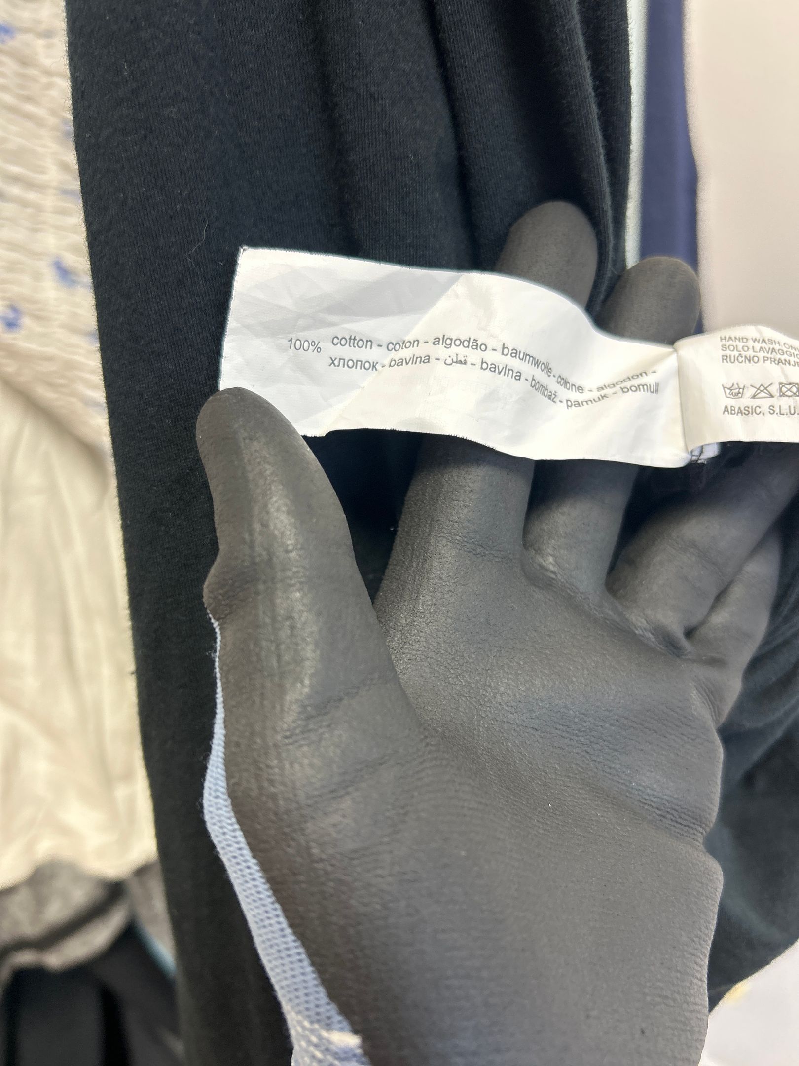 Life svart midikjol med tryckta och broderade detaljer