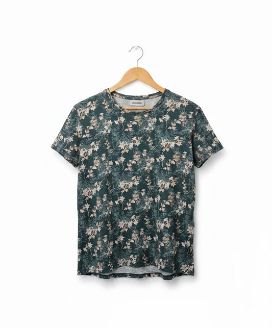 Strömberg t-shirt i bomull med blommönster - Herr