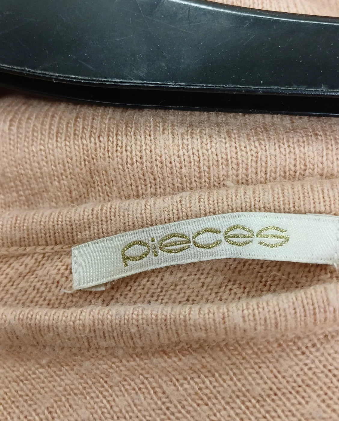Pieces rosa stickad tröja