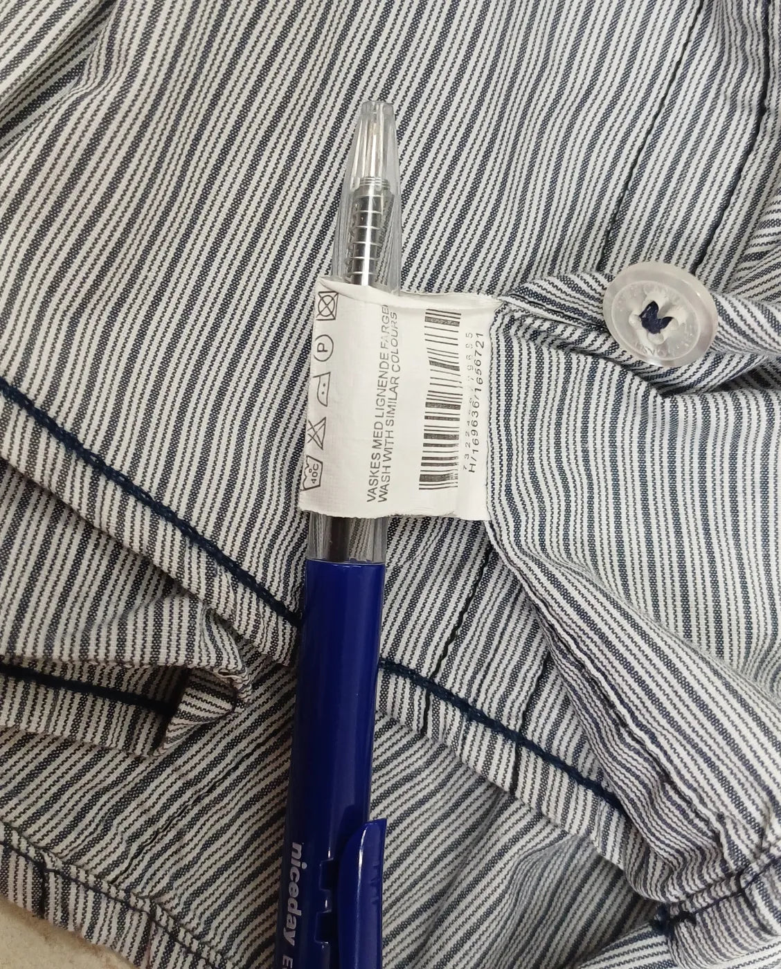 Jeans & Casual randig kortärmad skjorta