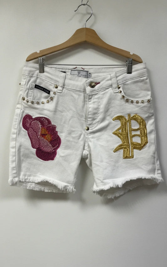Philipp Plein vita denimshorts